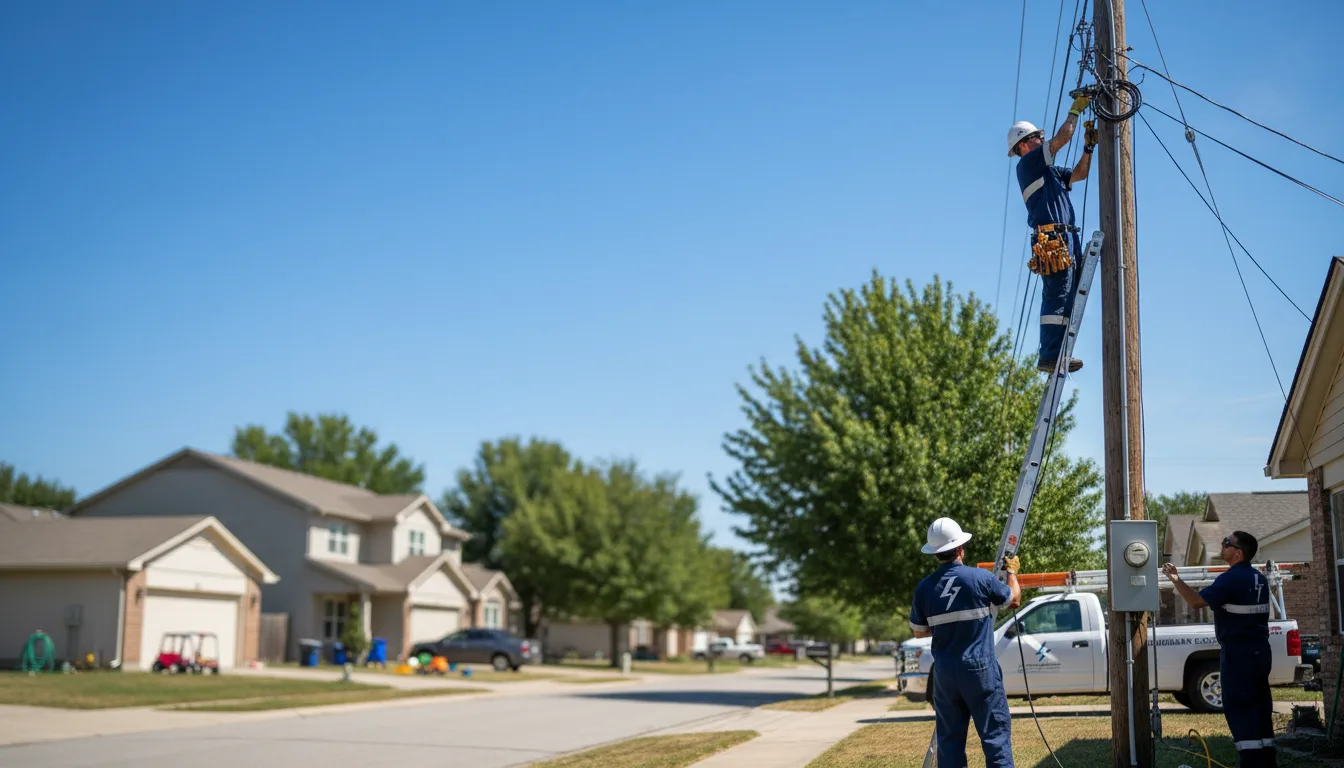 Residential electrician providing installation services in Dimock, SD